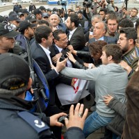 Protest Outside Parliament Building