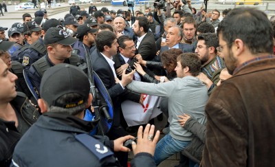 Protest Outside Parliament Building