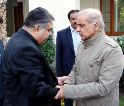 Shahbaz Sharif and Sana Ullah Zehri