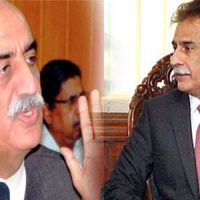 Ayaz Sadiq and Khursheed Shah