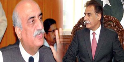 Ayaz Sadiq and Khursheed Shah