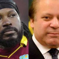 Chris Gayle and Nawaz Sharif