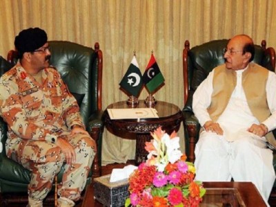 DG Ranger and Qaim Ali Shah Meeting