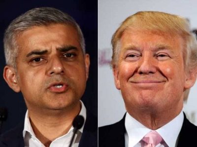 Donald Trump and Sadiq Khan