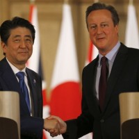 Japanese Prime Minister and David Cameron