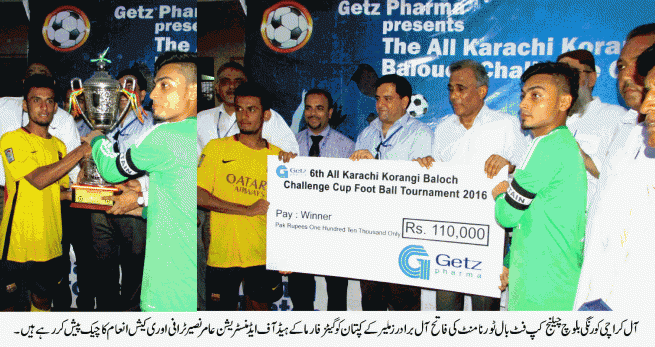 Korangi Blouch Football Tournament