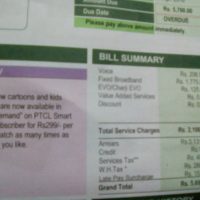 PTCL Bill