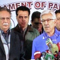 Pervaiz Rashid and Khawaja Asif