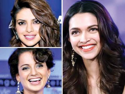 Priyanka, Deepika, Kangna