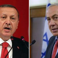 Benjamin Netanyahu and Recep Tayyip Erdogan