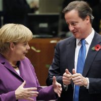 David Cameron and Angela Merkel