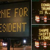 Electronic Sign Board Hacked