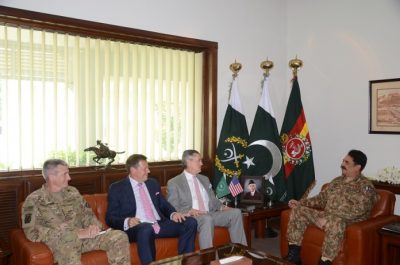 John Nicholson, Richard Olson and Raheel Sharif