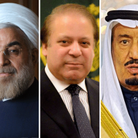 Nawaz Sharif Shah Salman and Hassan Rouhani