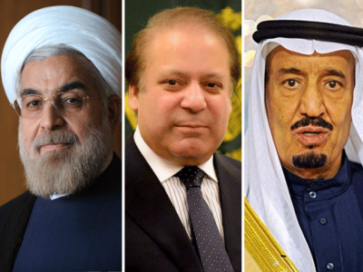 Nawaz Sharif Shah Salman and Hassan Rouhani