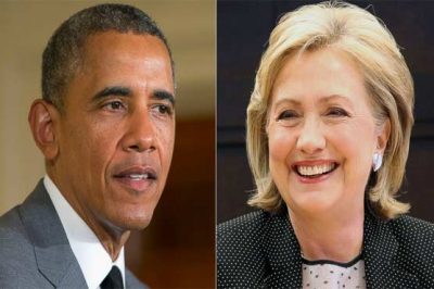 Obama and Hillary Clinton