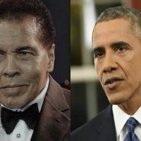 Obama and Muhammad Ali