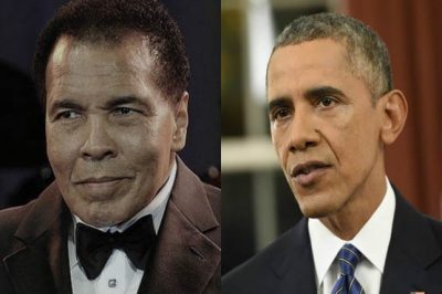 Obama and Muhammad Ali