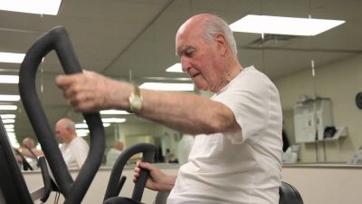 Old Man Exercising