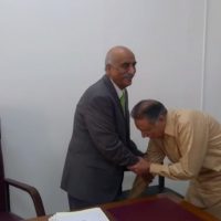 Pervaiz Rashid and Khurshid Shah