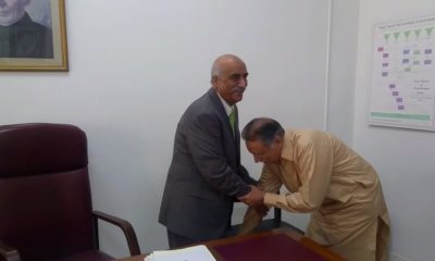 Pervaiz Rashid and Khurshid Shah