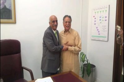 Pervez Rashid and Khurshid Shah