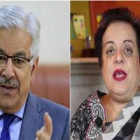 Shireen Mazari and Khawaja Asif