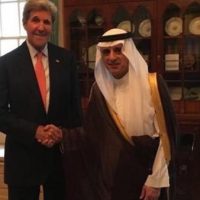 Adel al Jubeir and John Kerry