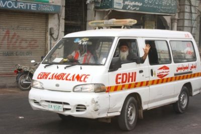 Edhi in Ambulance