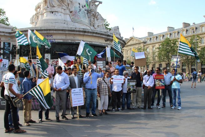 France Kashmiris Protest