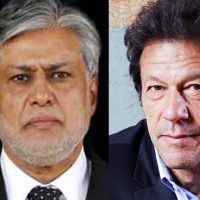 Ishaq Dar and Imran Khan