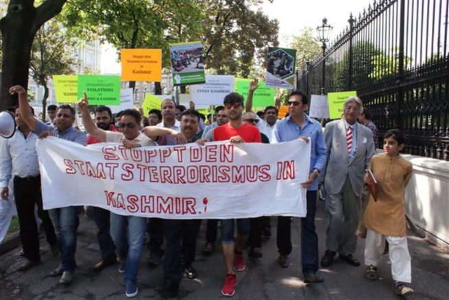 Pakistani community Vienna Kashmir Solidarity Rally