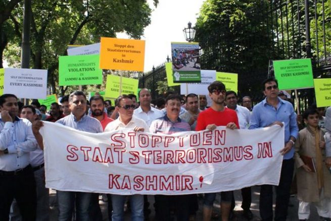 Pakistani community Vienna Kashmir Solidarity Rally