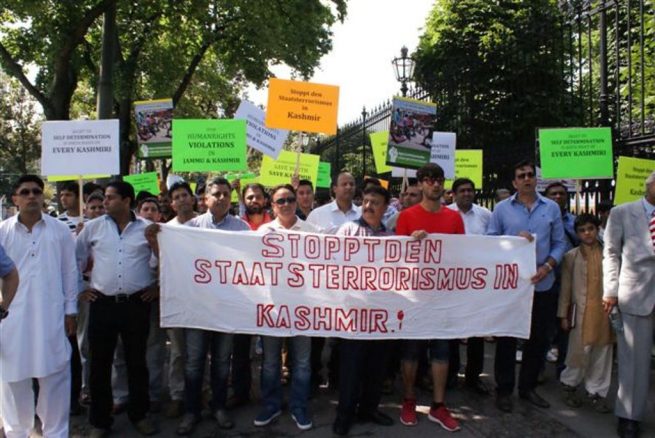 Pakistani community Vienna Kashmir Solidarity Rally