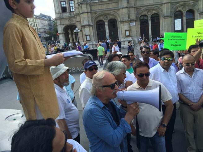 Pakistani community Vienna Kashmir Solidarity Rally