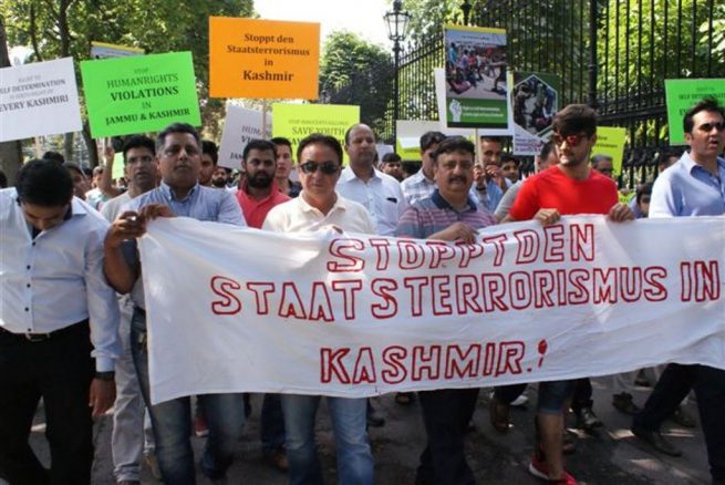 Pakistani community Vienna Kashmir Solidarity Rally