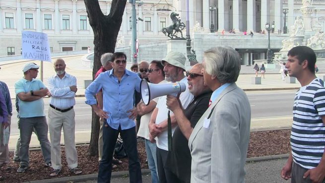 Pakistani community Vienna Kashmir Solidarity Rally