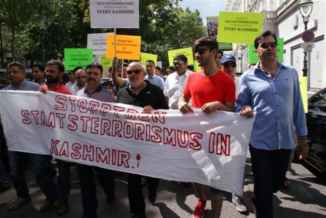 Pakistani community Vienna Kashmir Solidarity Rally