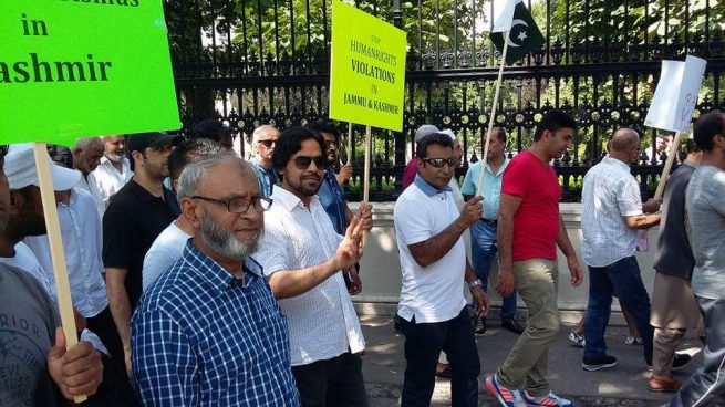 Pakistani community Vienna Kashmir Solidarity Rally