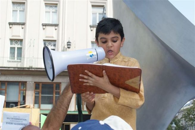 Pakistani community Vienna Kashmir Solidarity Rally