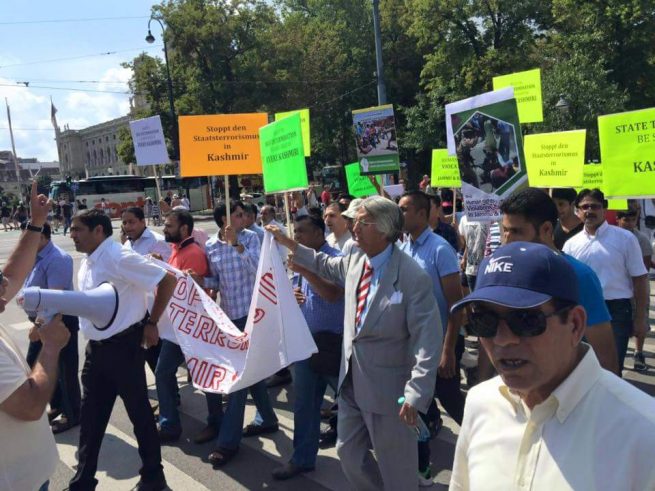 Pakistani community Vienna Kashmir Solidarity Rally