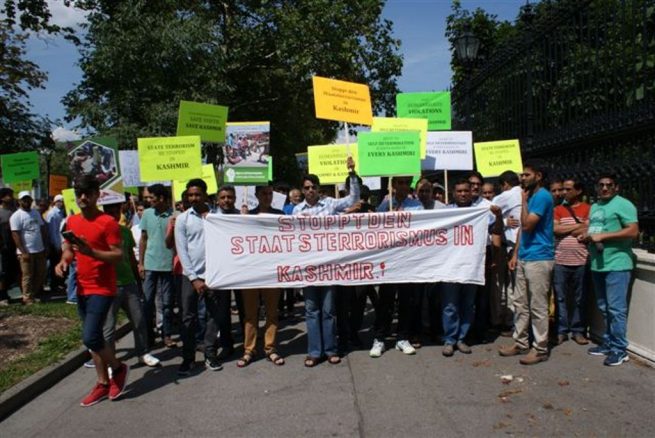 Pakistani community Vienna Kashmir Solidarity Rally