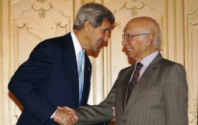 Sartaj Aziz John Kerry Met