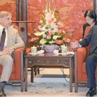 Shahbaz Sharif and Zhang Jiyali