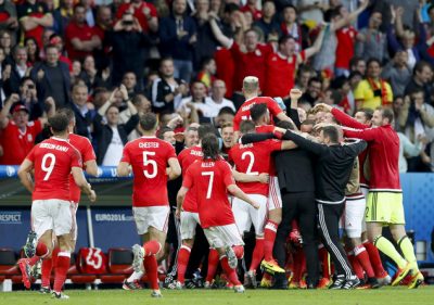 Welsh Players Celebrate