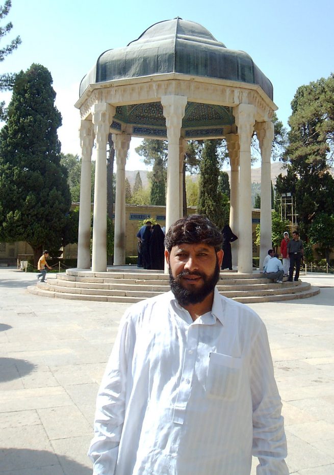 At the tomb of Hafez e Shirazi