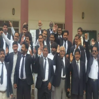 Badin Court Protest