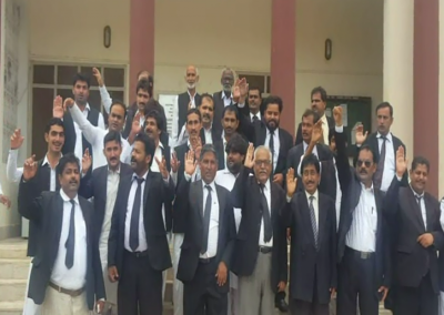 Badin Court Protest