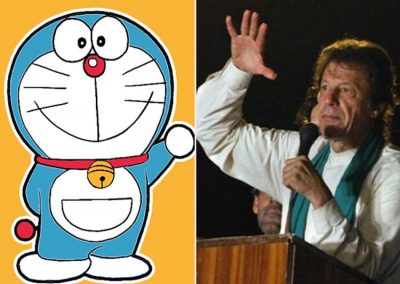 Doraemon and Imran Khan