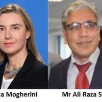 Federica Mogherini And Ali Raza Syed